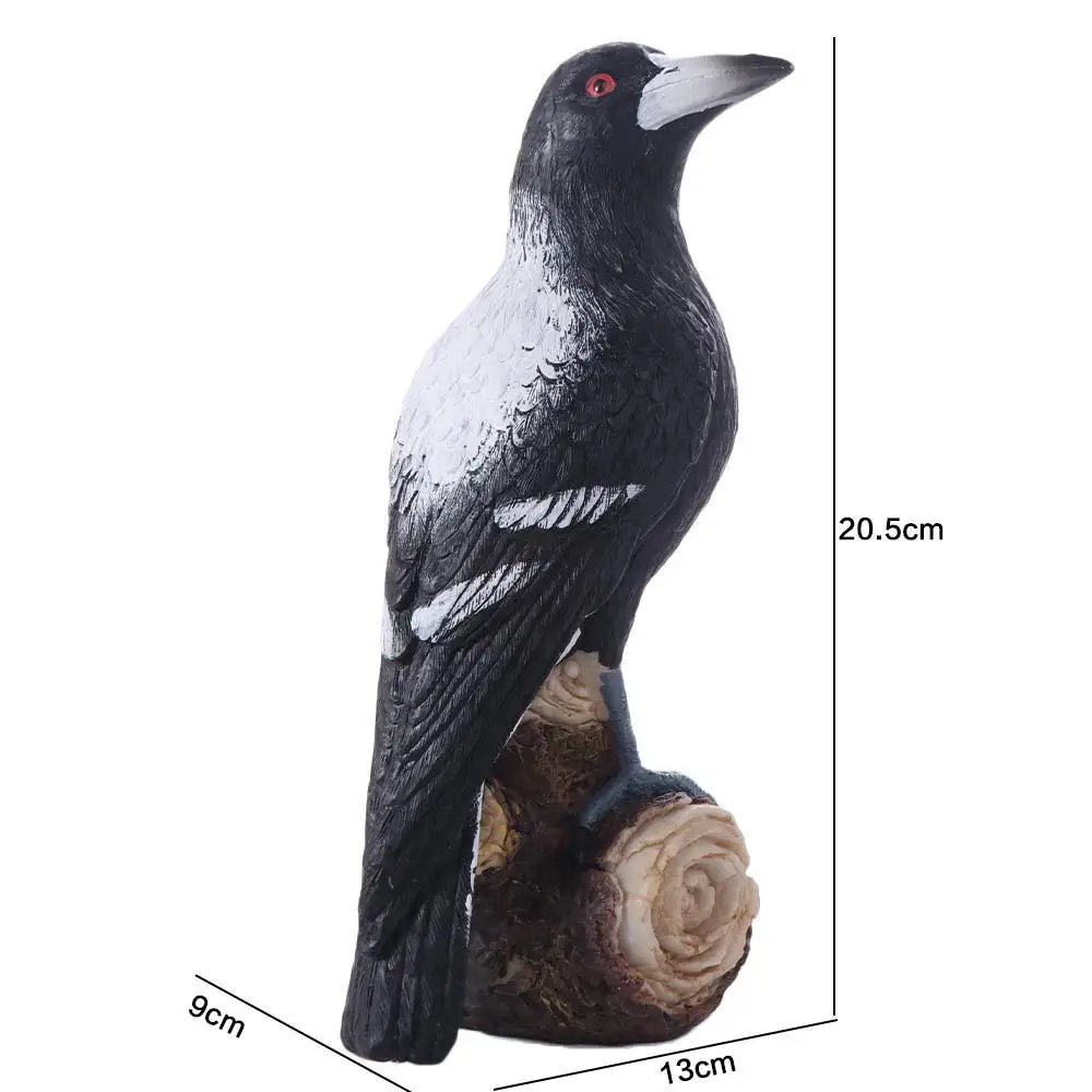 Desktop Ornament Resin Simulation Magpie Ornament Cute Cartoon Bird Statue Creative Handicraft Magpie Model Sculpture Gift