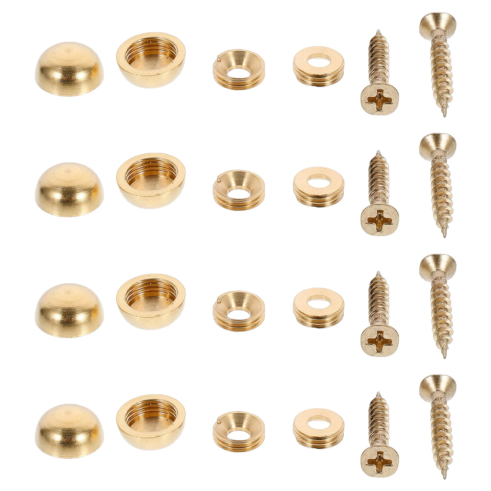 8 Pcs 13mm Polished Copper Flat Mirror Nails Decorative Cover Screws for Glass Standoff Mounting Signs Photos Walls Home Office