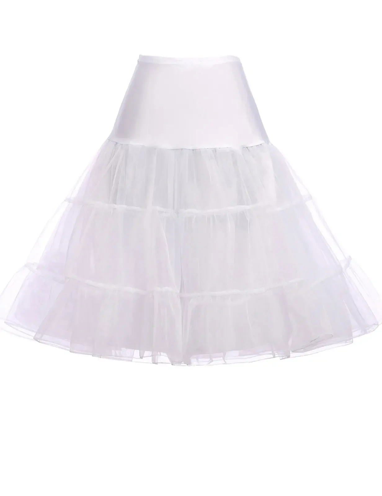 50s Petticoat Skirt Rockabilly Dress Crinoline Tutu Underskirts for Women подъюбник