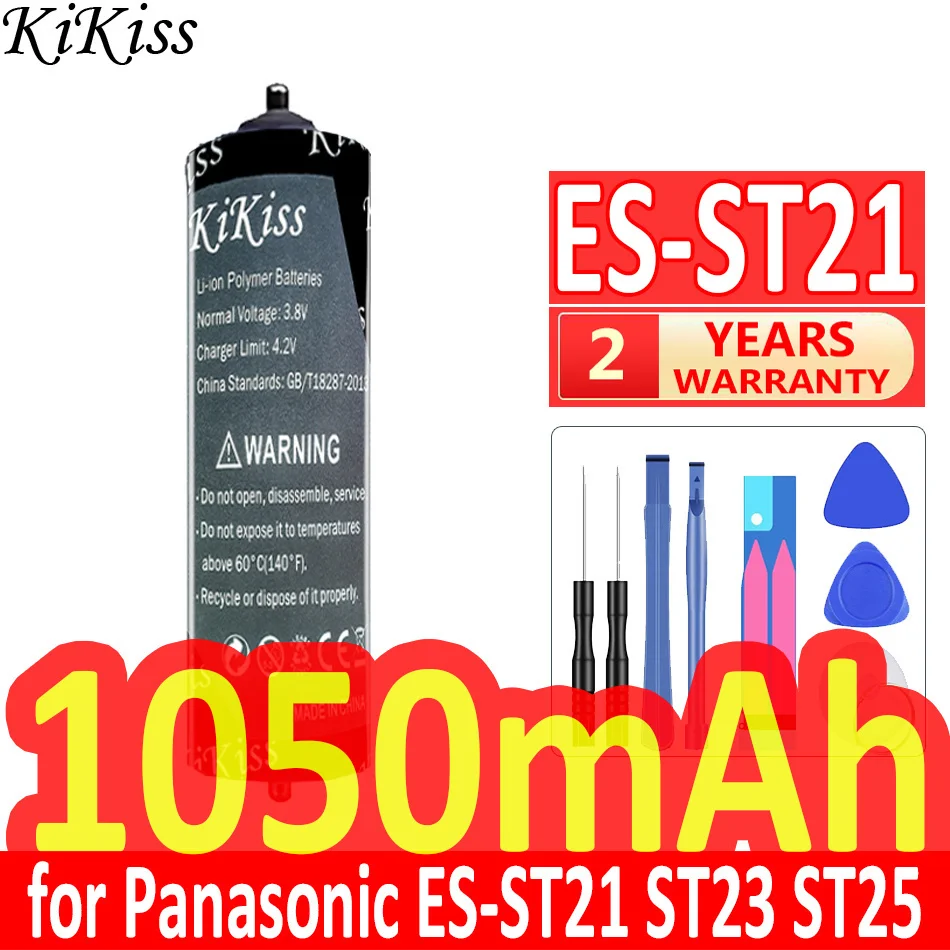 Electric Shaver Battery Reliable Power For Panasonic ES-ST21 ST23 ST25 SE27 ST29 ST37 ST39 ES-GA21 GA20 GA40 ERT3 1050mAh