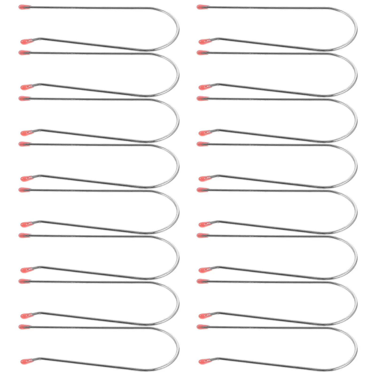 

20Pcs Metal Hot Roller Clips U-Shaped Design for Stable Curling Easy Replacement At Home Barber Perm Kit Accessories Styling