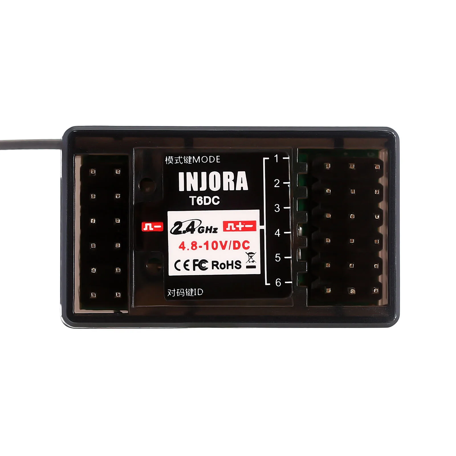 Injora 6ch 2,4 ghz empfänger für injora t6dc t6dcg rc sender controller