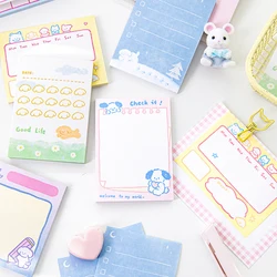 50Pcs Cute Puppy Everyday Memo Pad messaggio note decorazione di carta Scrapbooking materiale fai da te carta blocco note cancelleria