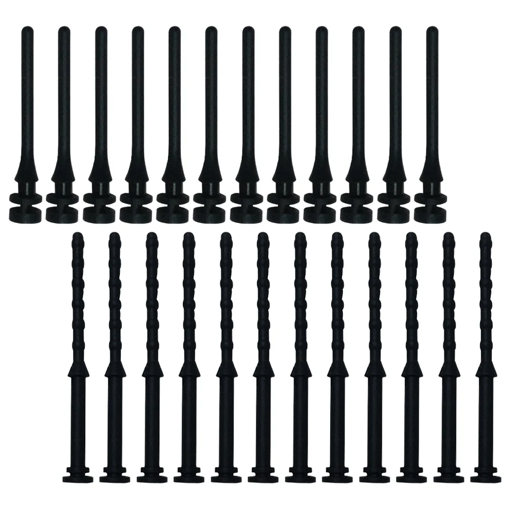 24 Pcs Cooling Fan Shock-absorbing Rubber Nail Computer Anti-noise Screws Hand Drawn Cooler Case Anti-seismic Black