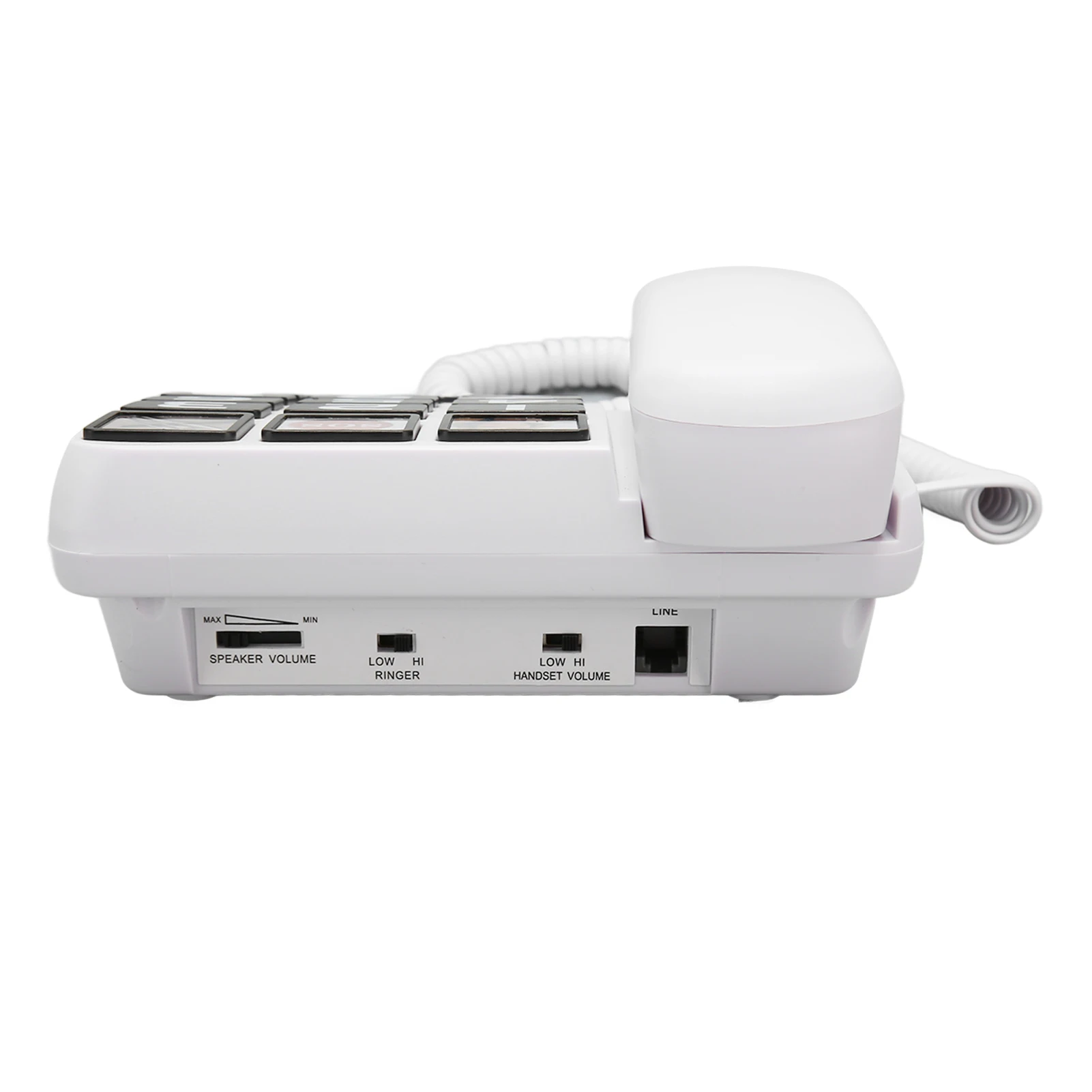 هاتف بأزرار كبيرة لكبار السن ، متعدد الوظائف ، لمسة واحدة ، اتصال بالأيدي ، هاتف أرضي بسلك ، سطح مكتب ثابت