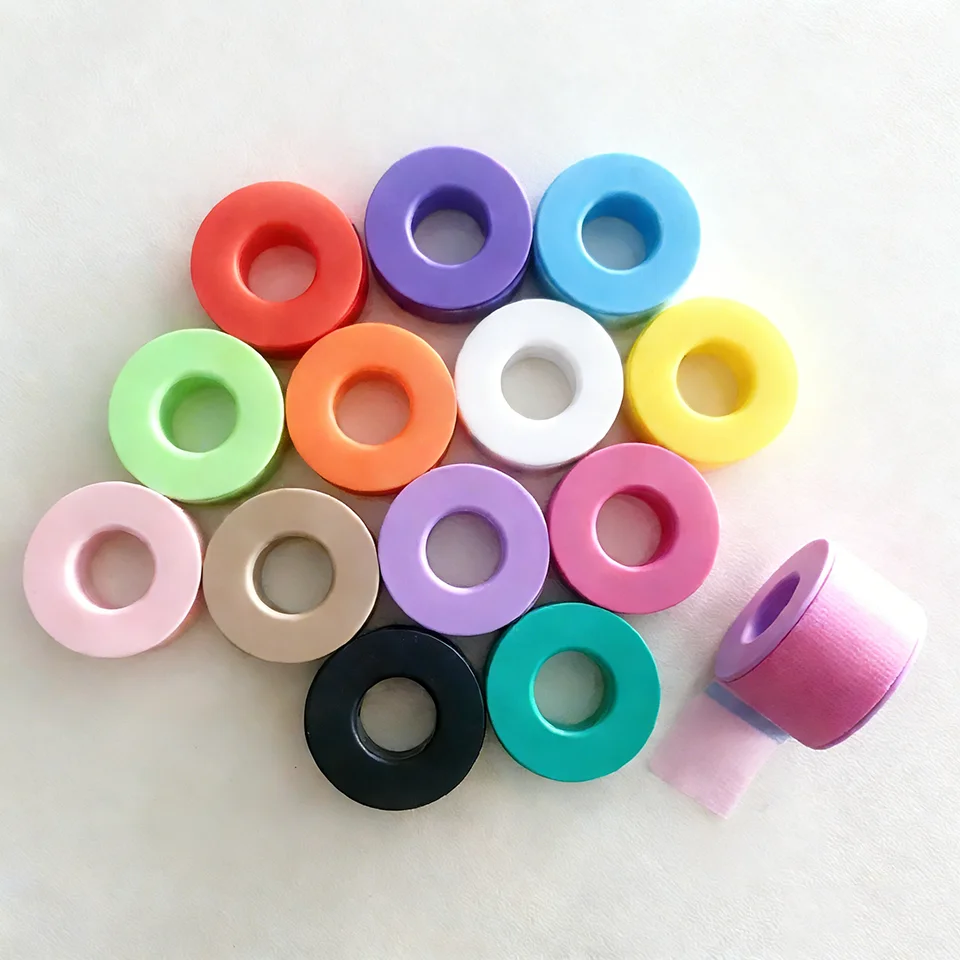 10 Rollen Silikon-Gel-Wimpernband für Wimpernverlängerung, Vliesband unter den Augenpads, gemischte Farben, atmungsaktive Augenaufkleber, Augenklappen – Detail 19