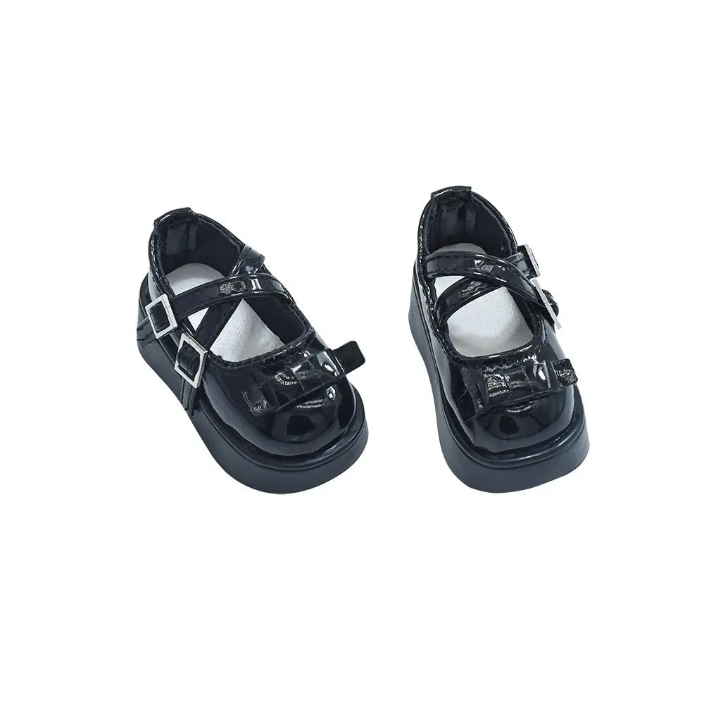 Black Bow Platform Doll Shoes, Gothic Lolita Style Footwear, Fit 1/3 1/4 1/6 Scale Bjd Doll, Shoes Only No Doll