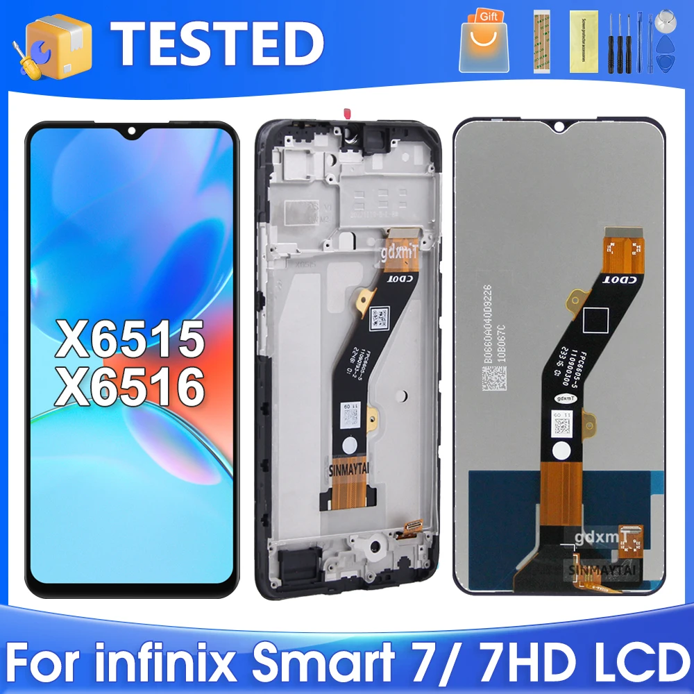 

6,6 ''для Infinix Smart 7 для Smart 7 HD X6515 X6516 ЖК-дисплей