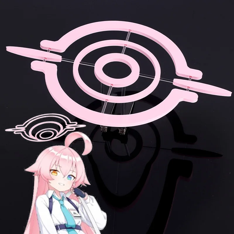 Comic Game Blue Archiv Takanashi Hoshino Cosplay Pink Halo Headpiece Sunaokami Shiroko Cos Play Ring Headwear Costumes