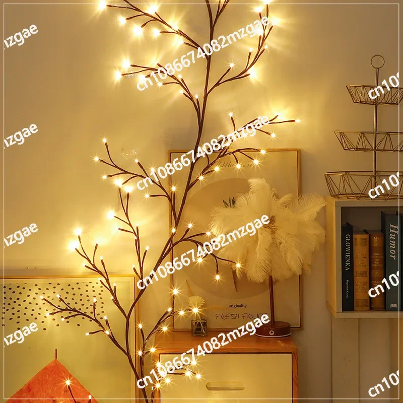 Rattan Outdoor LED Light String Arrangement Gypsy Lights Room Lights Solar Branches Bedroom Decoration Internet Celebrity Flash