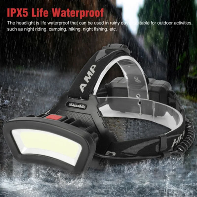 COB Head Light LED head light lamp s USB Rechargeable Lantern for Outdoor Camping Hiking