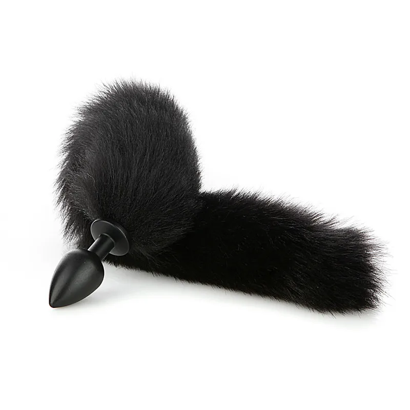 Sexy Fox Tail Anal Plug Toys Metal Fake Fur Fox Butt Plug Bdsm Flirt Anus Plug For Women Adult Games Sex Toys for Couples