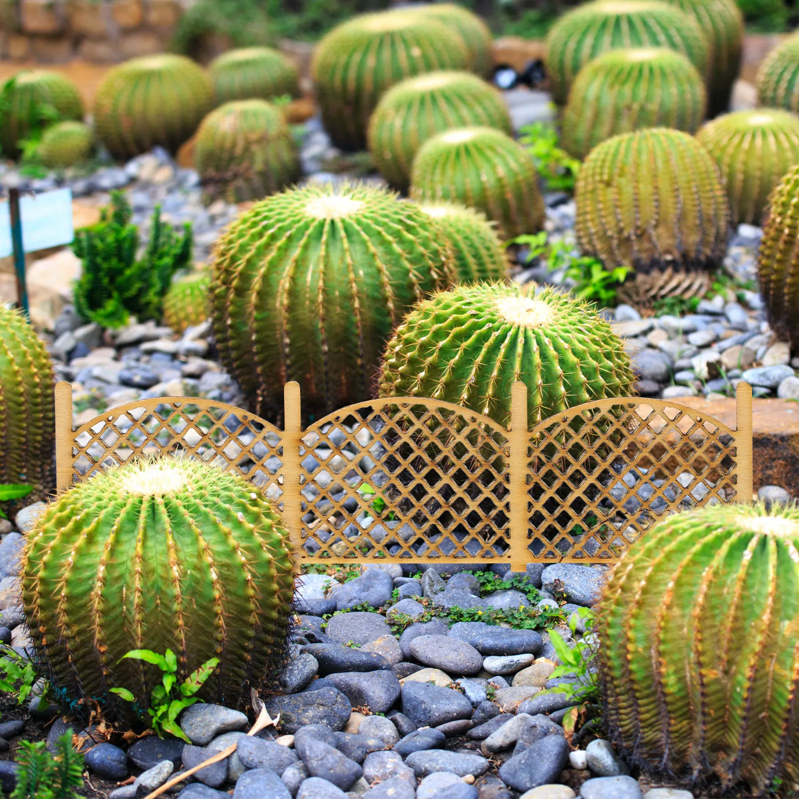 8Pcs Mini Wooden Fence Retro Decorative Miniature Garden Fence for Micro Landscape DIY Craft Flower Pot Adornments