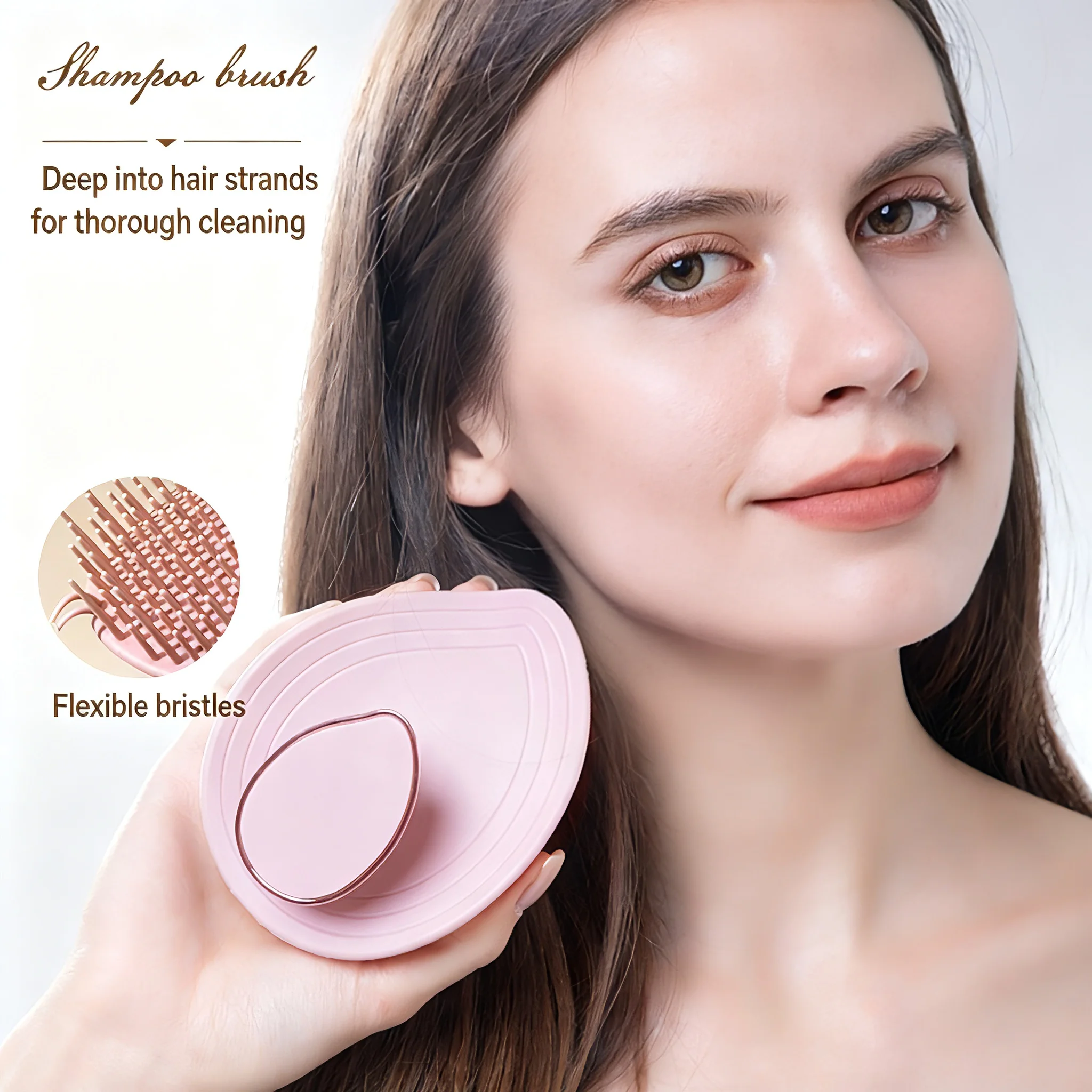Scalp Massaging And Cleansing Brush Head Professional Hair Salon Tool for Deep Cleaning And Stimulation