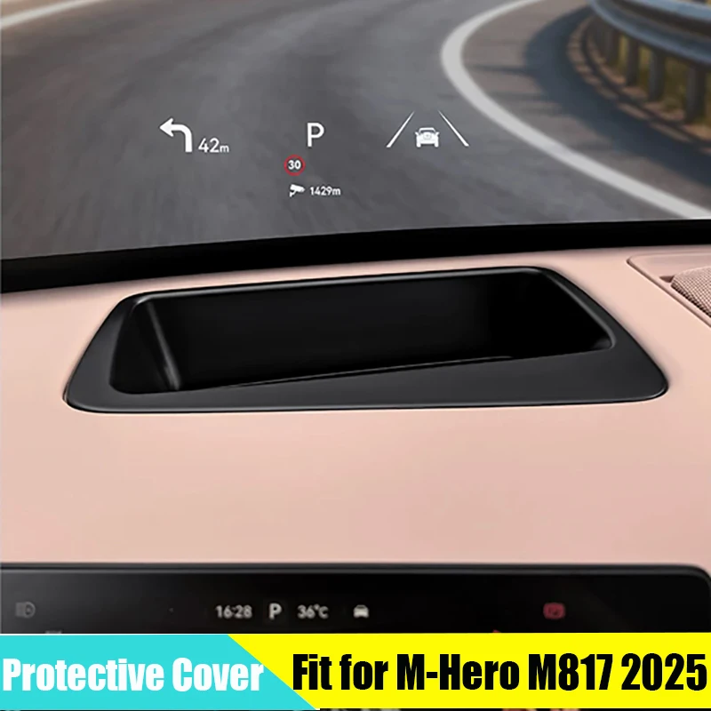 Car Head Up Display Protective Cover Suitable for MHERO M-Hero M817 2025-2026 Modified Auto Dashboard HUD Protective Frame Cover