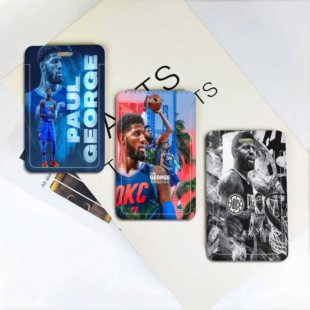 

Держатель для бейджа баскетболиста Пола Джорджа из ПВХ, чехол для ID-карты, для работы, медсестер, ключей и кошелька