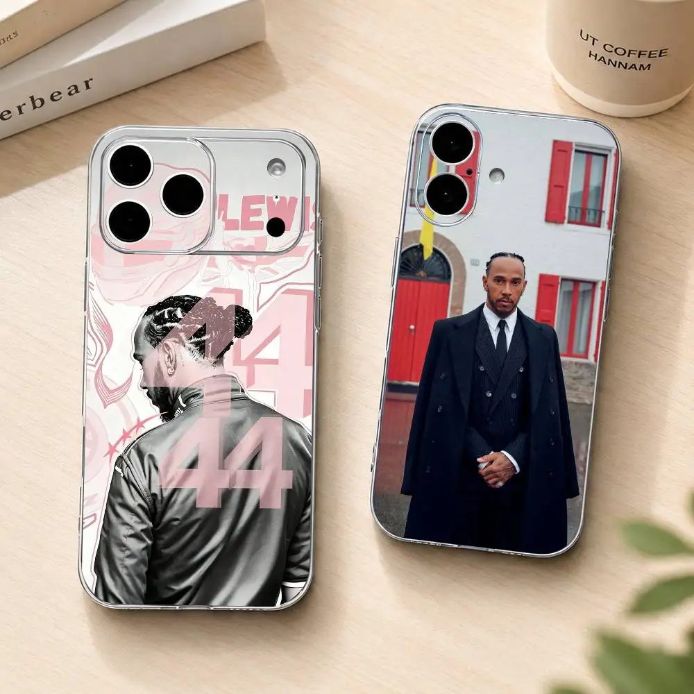 Lewis Hamilton Top racer gift Phone Case Transparent Silicone Soft For iPhone 17 16 15 14 13 12 11 Mini Pro Max Plus
