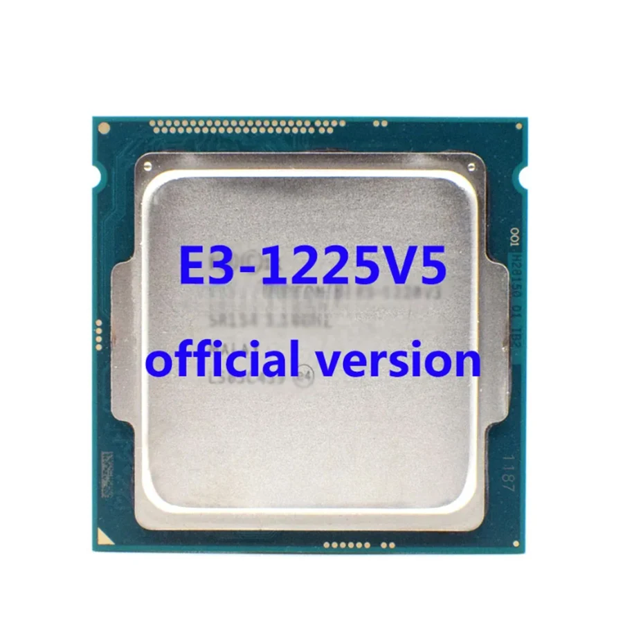 

E3-1225V5 Official Verasion CPU Xeon rocessor 3.30Ghz 4-Core 8M TPD 80W FCLGA1151 For E3 V5 Motherboard