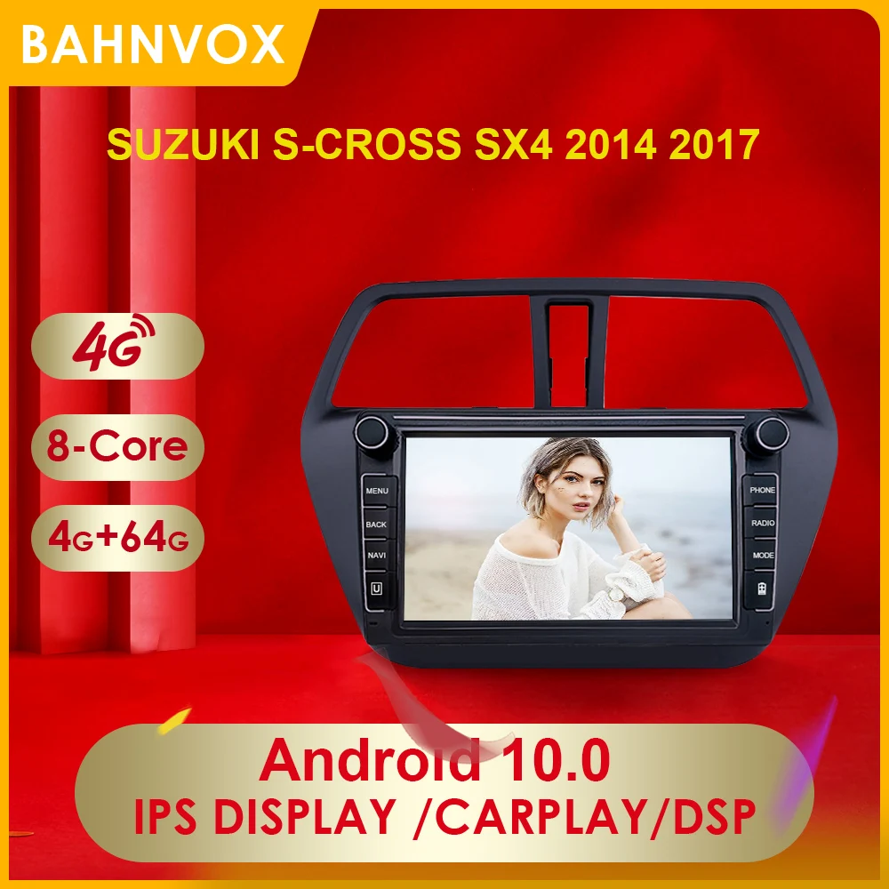 

2 Din Android 10.0 Car Radio Multimedia Player For suzuki s-cross sx4 2014 2017 Carplay DSP 4G IPS Auto GPS Navigation