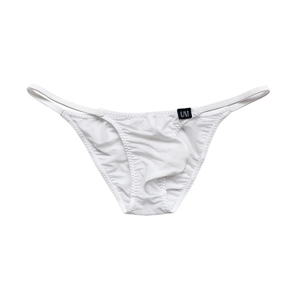Men Sexy Penis Pouch Briefs Man Sexy Underwear Low Waist Underpants Breathable Panties Soft Elastic Knickers Bikini Trunks