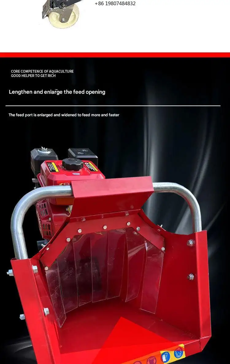 Property Movable Multi-Power Branch Crusher Wood Grinder Orchard Pruning Branch Shredder Garden Campus Greening