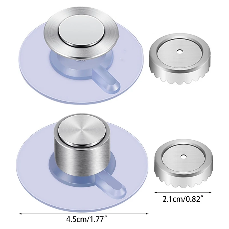 Stainless Steel Soap Dish Wall-mounted Magnetic Soap Holder Vacuum Suction Cup Soap Hanger for Kitchen, Bathroom, Toilet