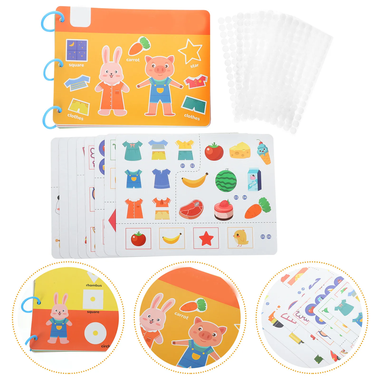 

Kids Sticker Book Early Learning Educational Tool Preschool Activities Fun DIY Craft Sticker Book Children Learning Decals