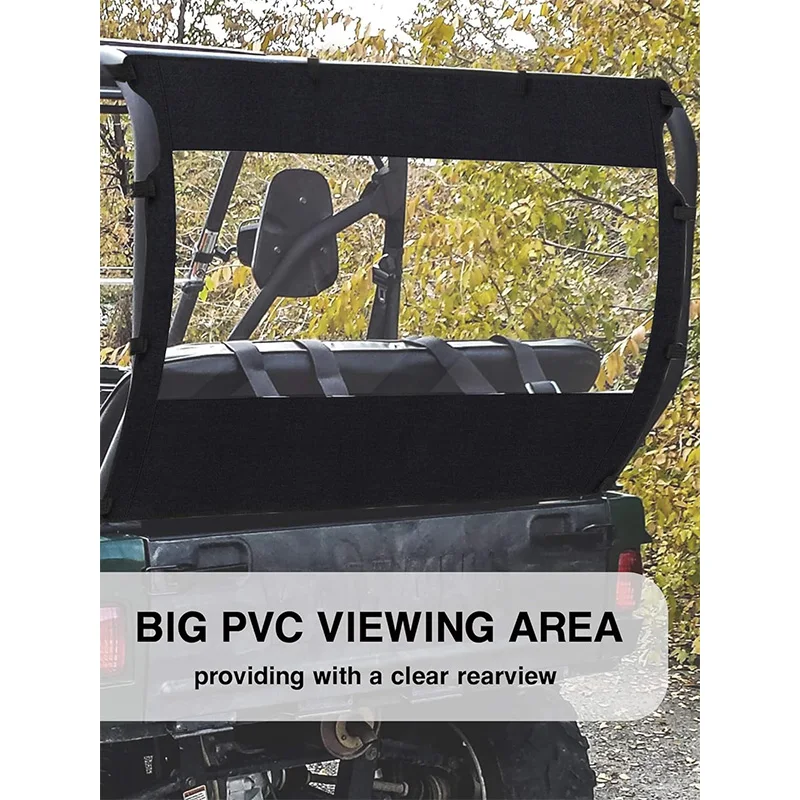 UTV Rear For Zipper Window For Rhino 450 660 700 Massimo 500 700 MSU500 Axis 500 700 Coleman Hisun Cub Cadet Challenger 500 700