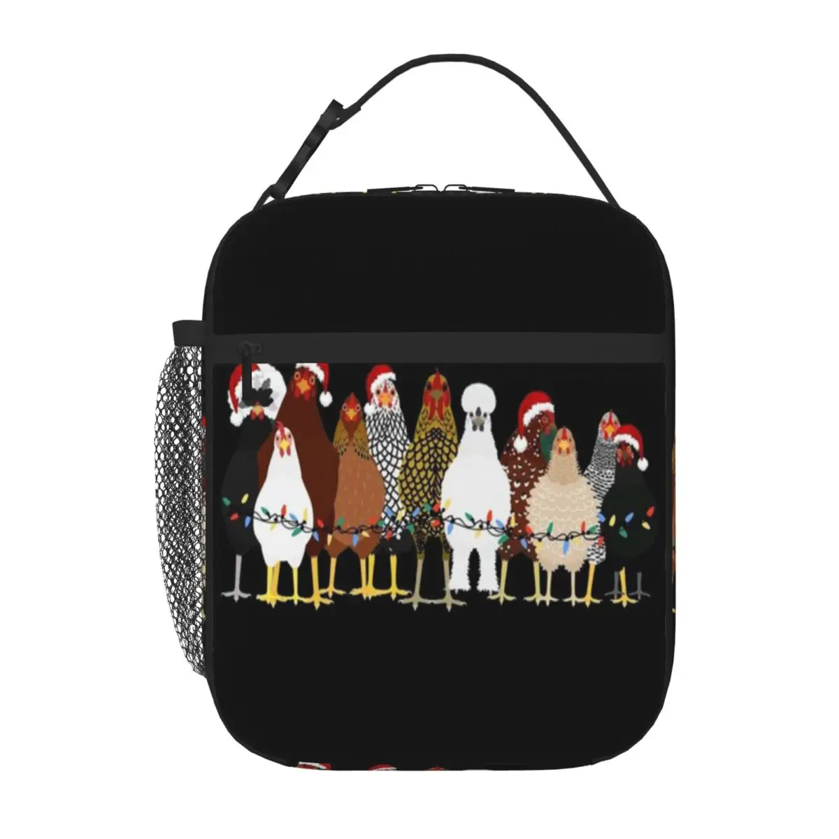 Bestselling Christmas Chickens Gifts For Chicken Lovers Cute Lunch Box Bag Beach Outing Insulated Lunch Pouch