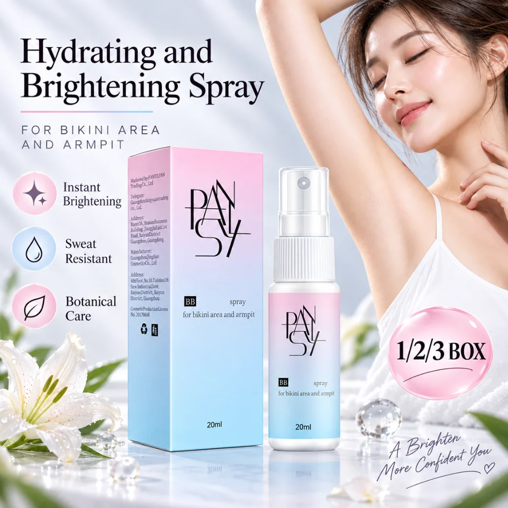 Brightening Concealer Spray 20ml Fast Dry Sweat Resistant Lightweight Body Makeup Mist for Underarm Bikini Line Knees and Neck