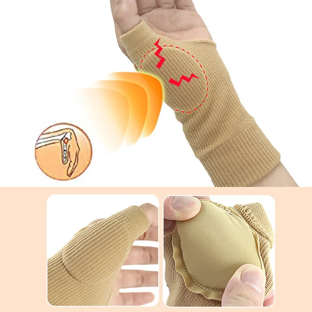 1 Pair Thumb Spica Stabiliser Thumb Support Splint Hand Wrist Brace Sports Protective Wrist Wraps Soft and Breathable