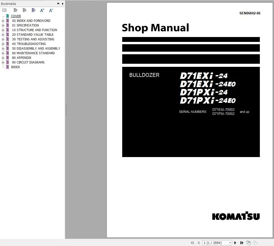 

Komatsu Dozer 7,22 ГБ 2024 По руководство по магазине PDF