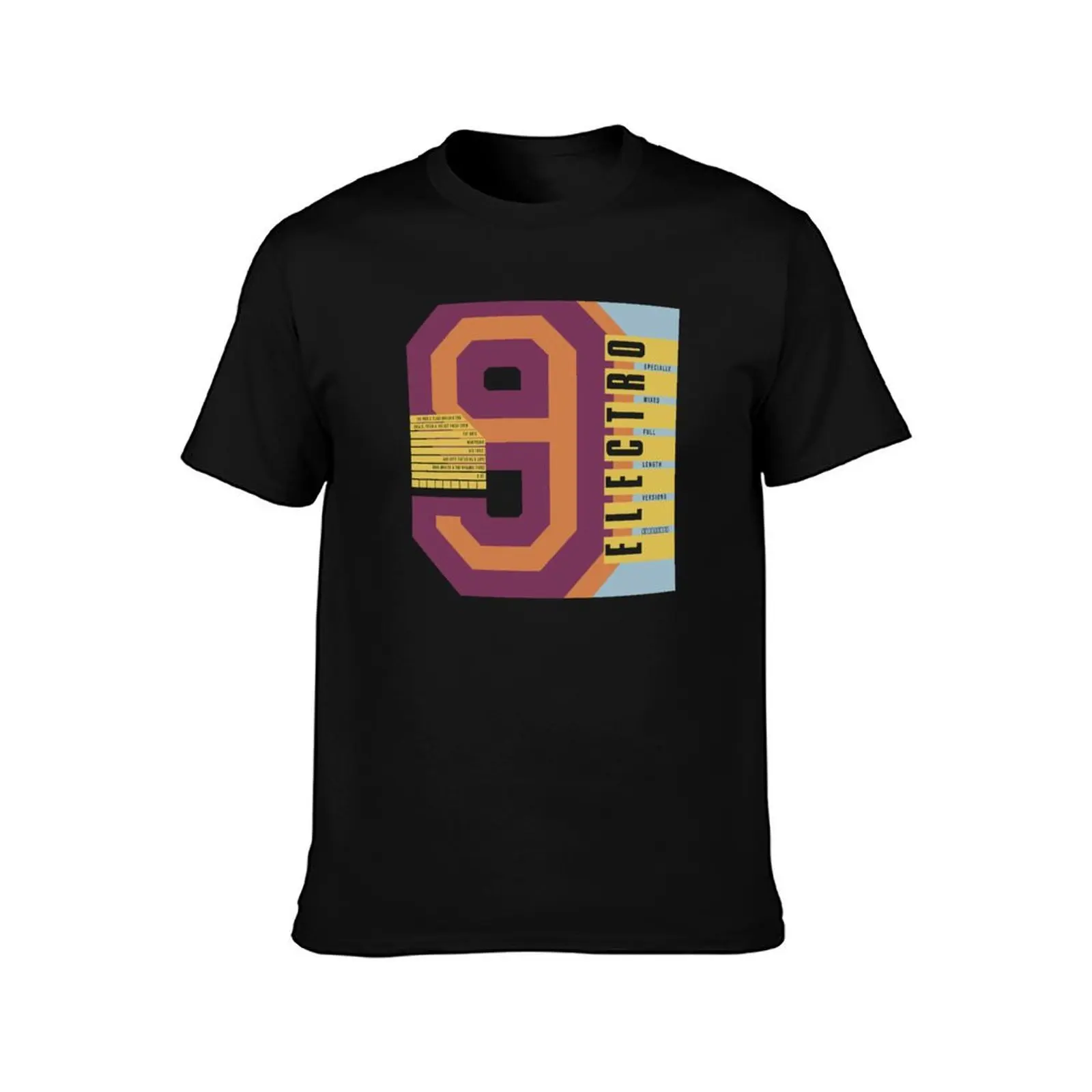 Electro 9 Old School Hip Hop T-Shirt Odor Resistant Short Sleeve Top T-Shirt