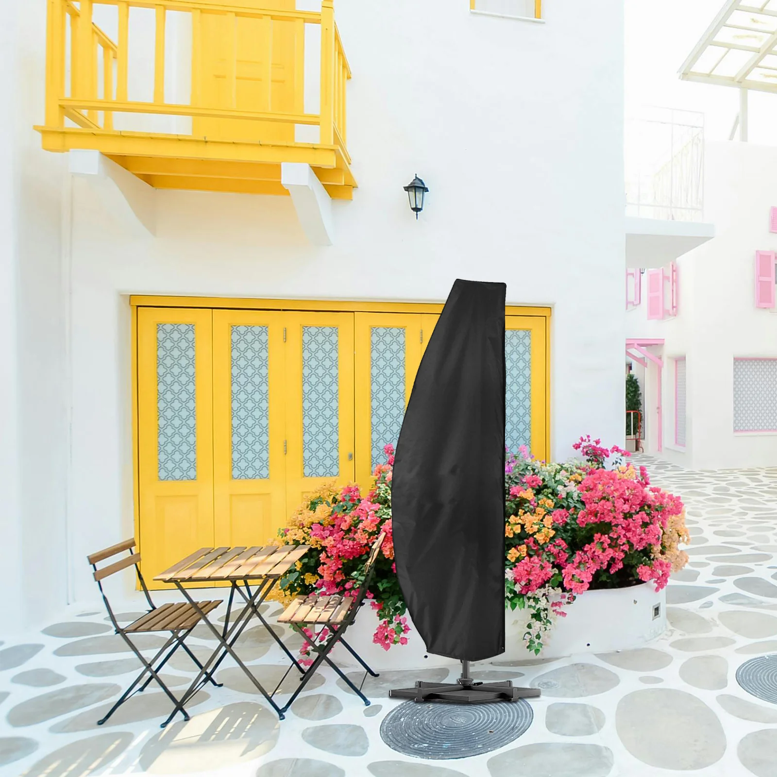 

Waterproof Umbrella Cover Outdoor Sun Protection Large Parasol Cover For Garden Patio Offset Banana Frame Umbrellas