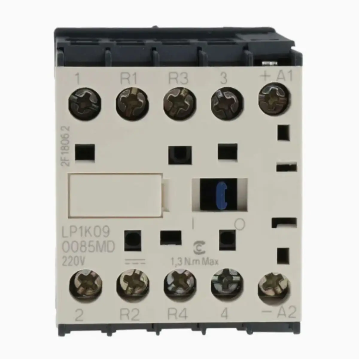LP1K090085MD contactor, TeSys K, 4P(2NO+2NC),AC-1, 440V, 20A, 220V DC coil,solder pins