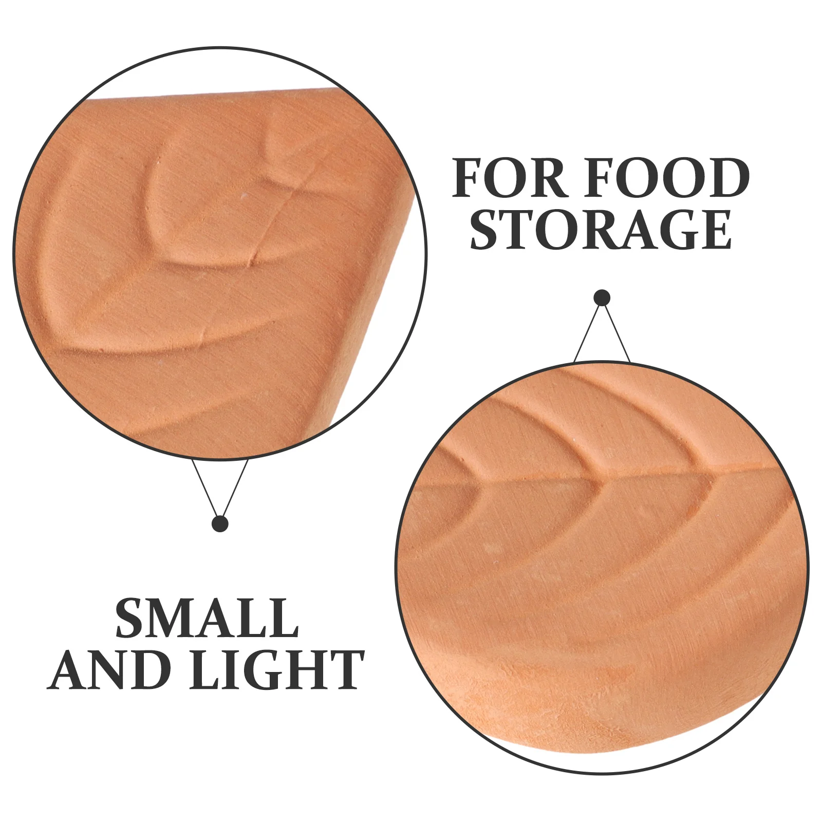 

6Pcs Brown Sugar Keeper Terracotta Leaf Shape Sugar Saver Reusable Softener for Food Storage Container Portable