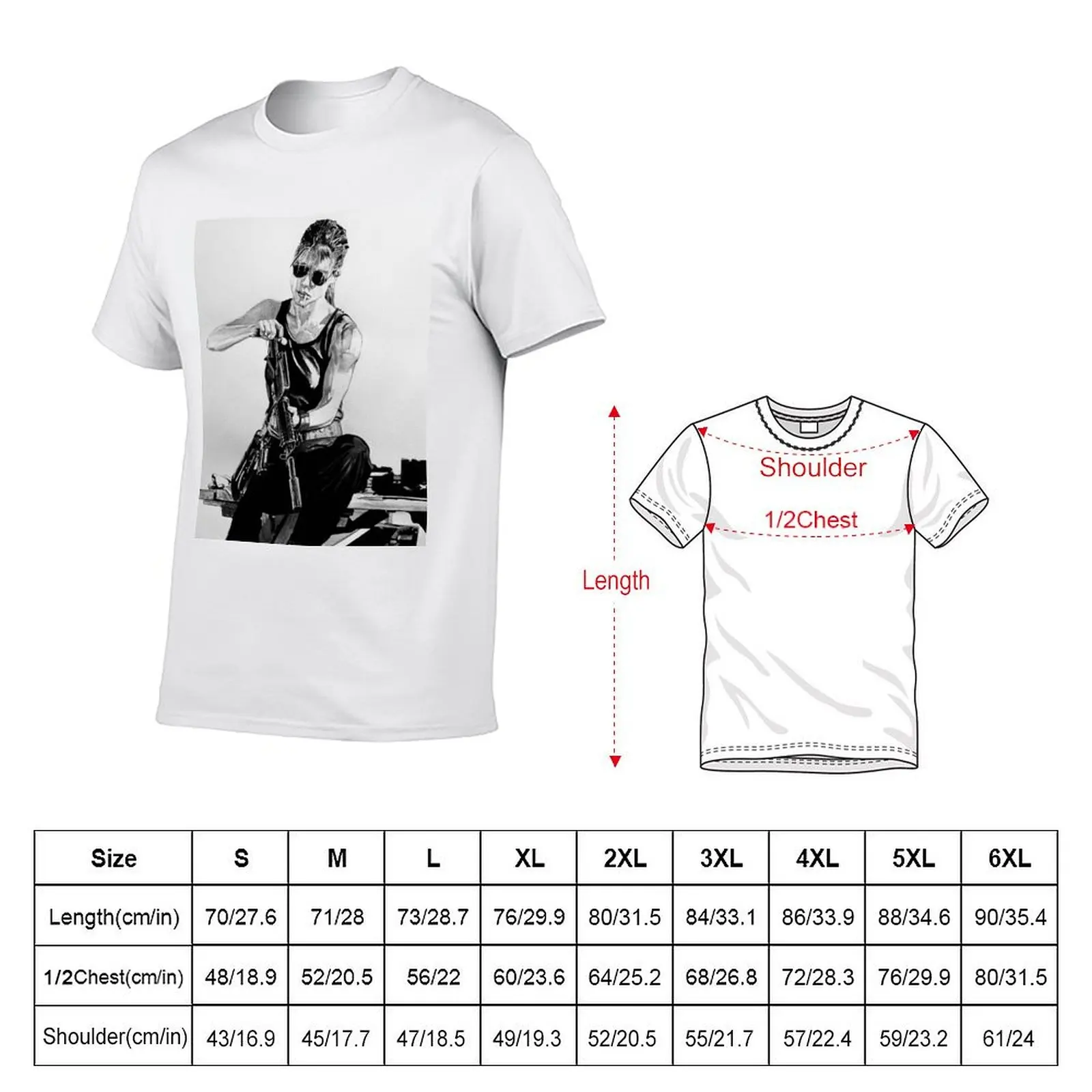Sarah Connor T-Shirt man t shirts for men t shirts for man pack white t shirts for man slim fit T-Shirt