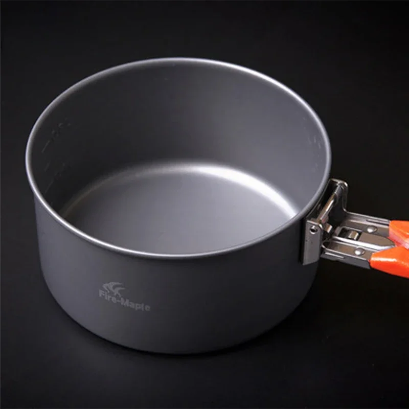 Fire Maple Aluminum Alloy Kitchen Pot Frying Pan Cookware Sets Cooking Picnic Soup Pots with Foldable Handle and Cover Feast 3