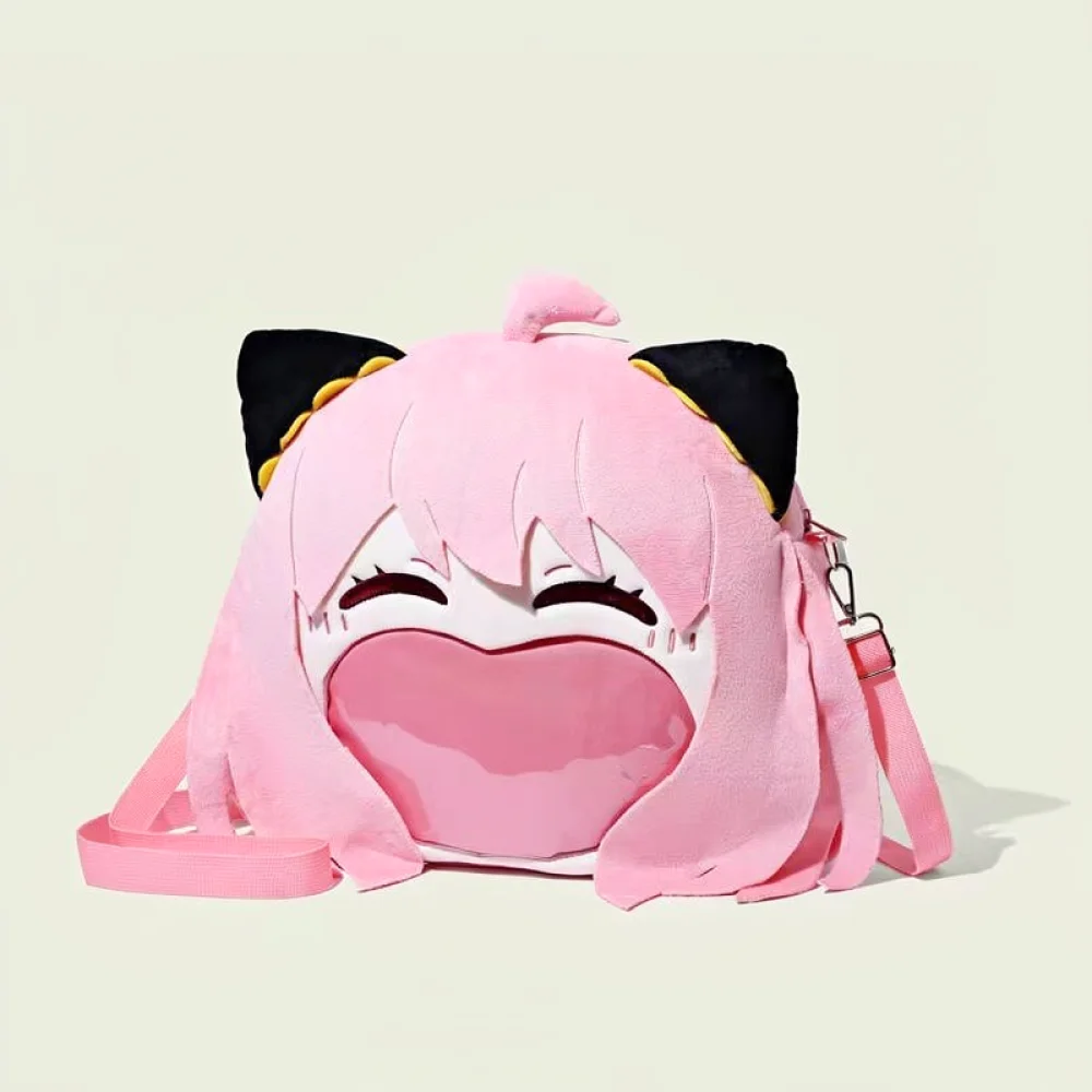 Premium Plush Ita Bag Backpack Transparent Display Compartment Anime Theme Accessory Casual Daily Shoulder Bag