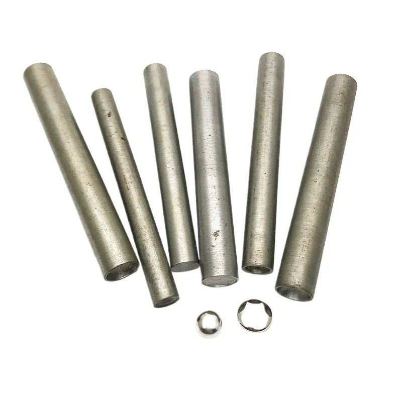 Hat nail mushroom installation tool 5--15mm hand knock rivet DIY hand mold metal single and double sided bump nail abrasive tool