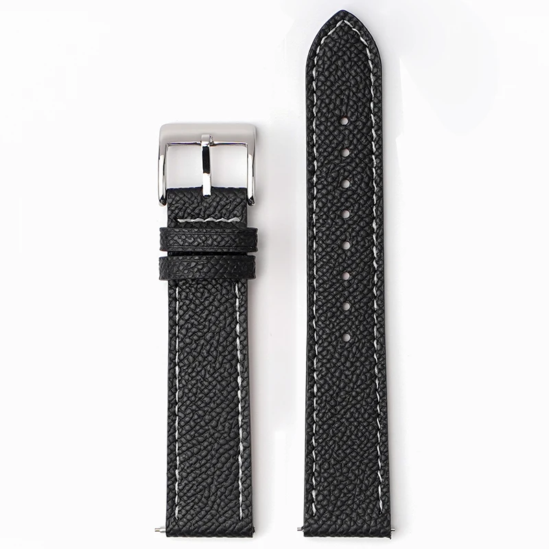 Epsom Uhrenarmband 18 mm 19 mm 20 mm 22 mm Kalbsleder-Uhrenarmband Schnellverschluss-Uhrenarmband Handgefertigter Armbandgürtel mit Palmenmuster – Detail 22