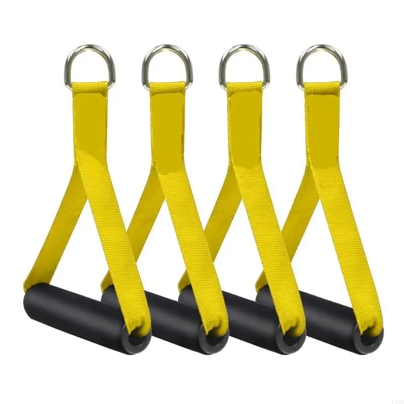 

2 Pair Resistance Band Handles Grips Fitness Strap Wide Design Heavy Duty