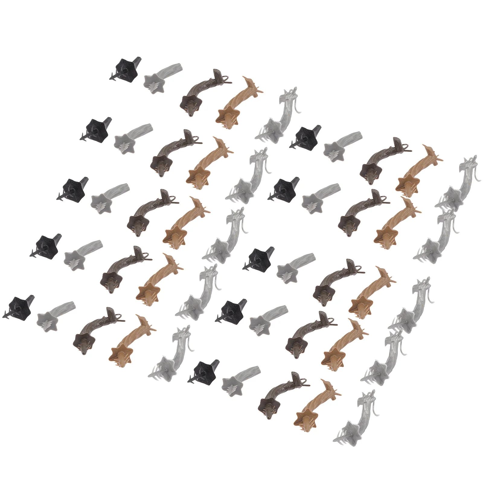 

50pcs Accessories Simulation Plastic Stems For Diy Halloween Pumpkin Supplies Realistic Fake Pumpkin Handles Holiday Decor Craft