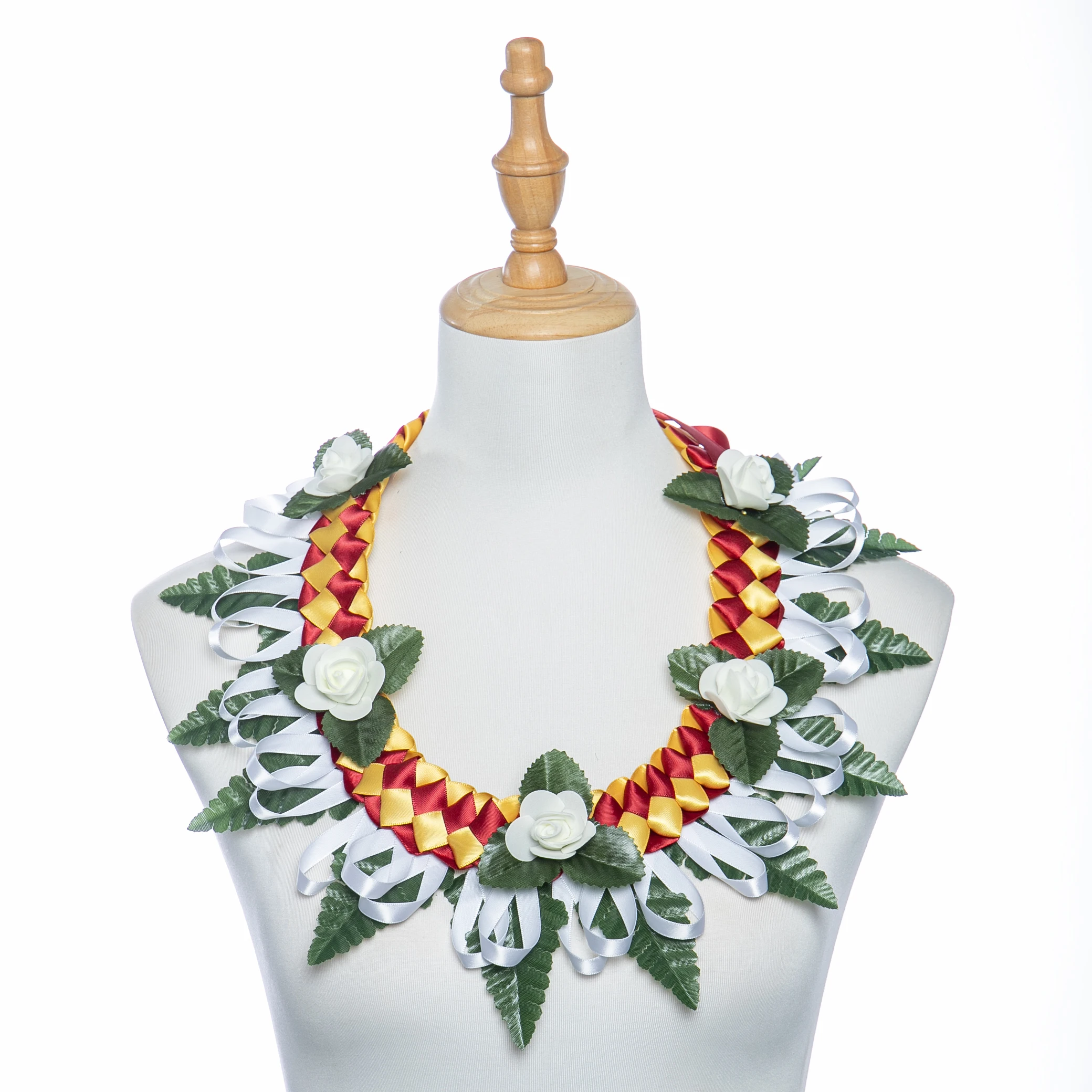 64CM Samoa Schiuma Fiori e seta Foglia persiana Leis Halloween Party Celebration Collana natalizia per anniversario di matrimonio