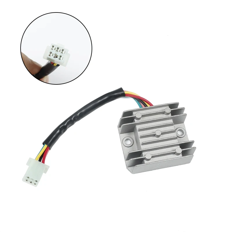 Motorcycle Scooter Voltage Regulator Rectifier 4 Wires Voltage Regulator with GY6 50cc 125cc 150cc CD70 Moped Scooter ATV