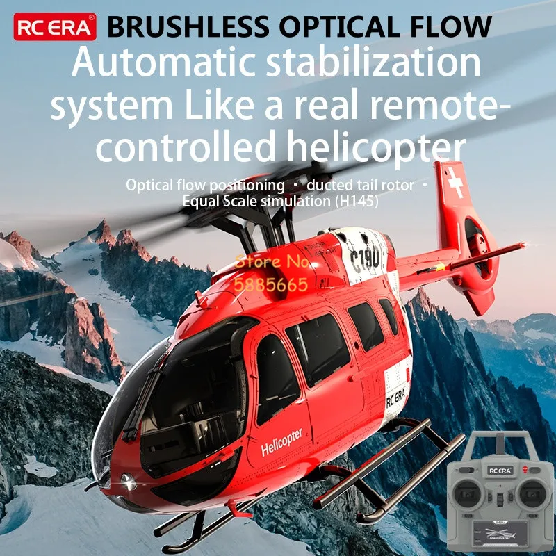 Professional Brushless Simulation Remote Control Helicopter 6CH 6-Axis Gyro Optical Flow Altitude Hold Flybarless RC Helicopter