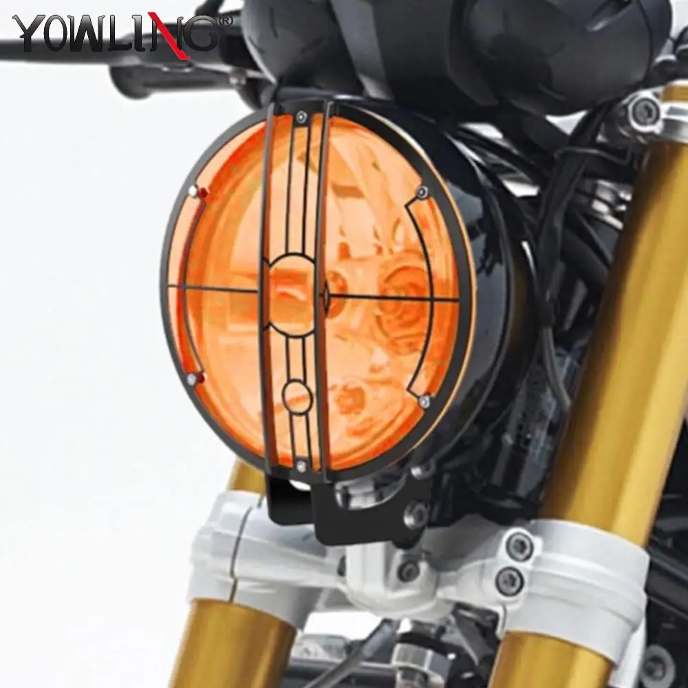 

For BMW R Nine T RNineT R1200 NINE-T Scrambler Urban GS Pure RACER Accessorie Headlight Guard Lens Protection Front Lamp Cover