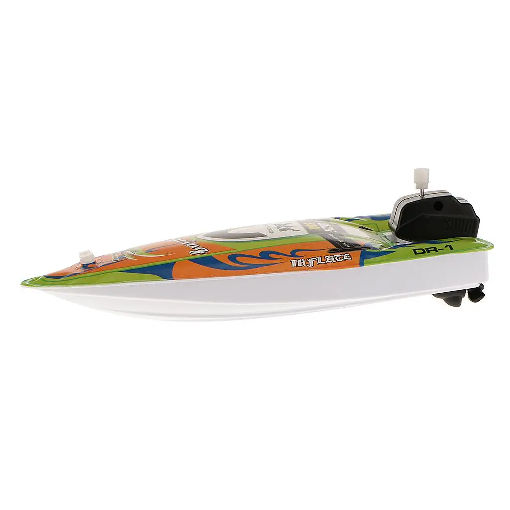 Inflatable PVC Boat Wind Up Powered Speedboat Kids Water Toys Random