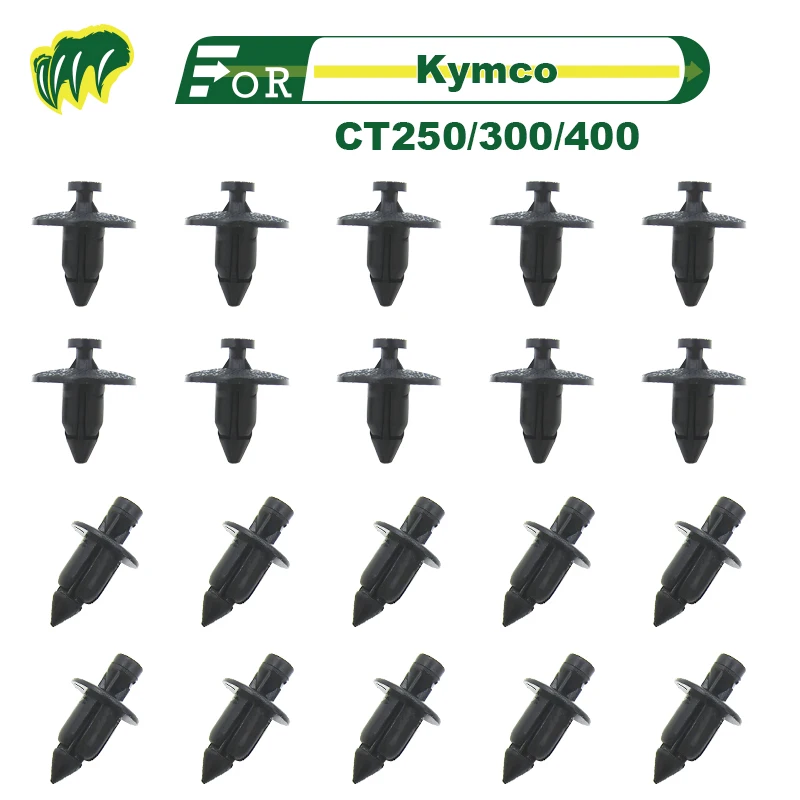 

20 PCS kymco motorcycle CT250/300/400 Plastic screw case shell clip