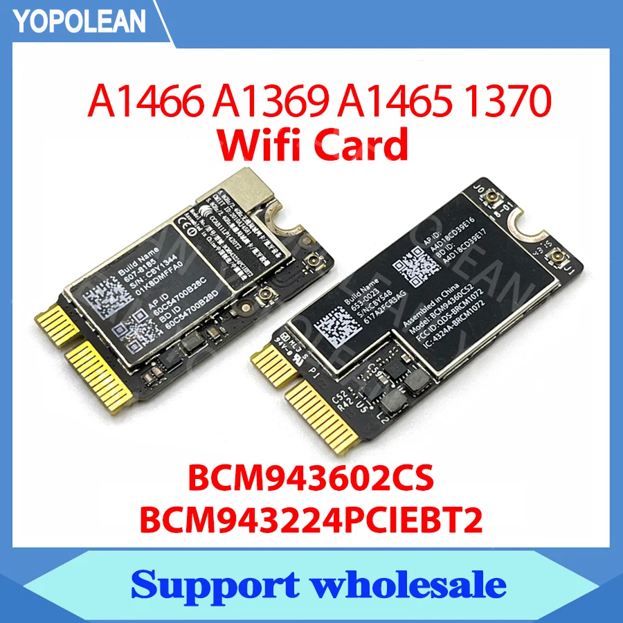 Original A1466 Bluetooth Wifi Airport Card BCM94360CS2 BCM943224PCIEBT2 For Macbook Air 11